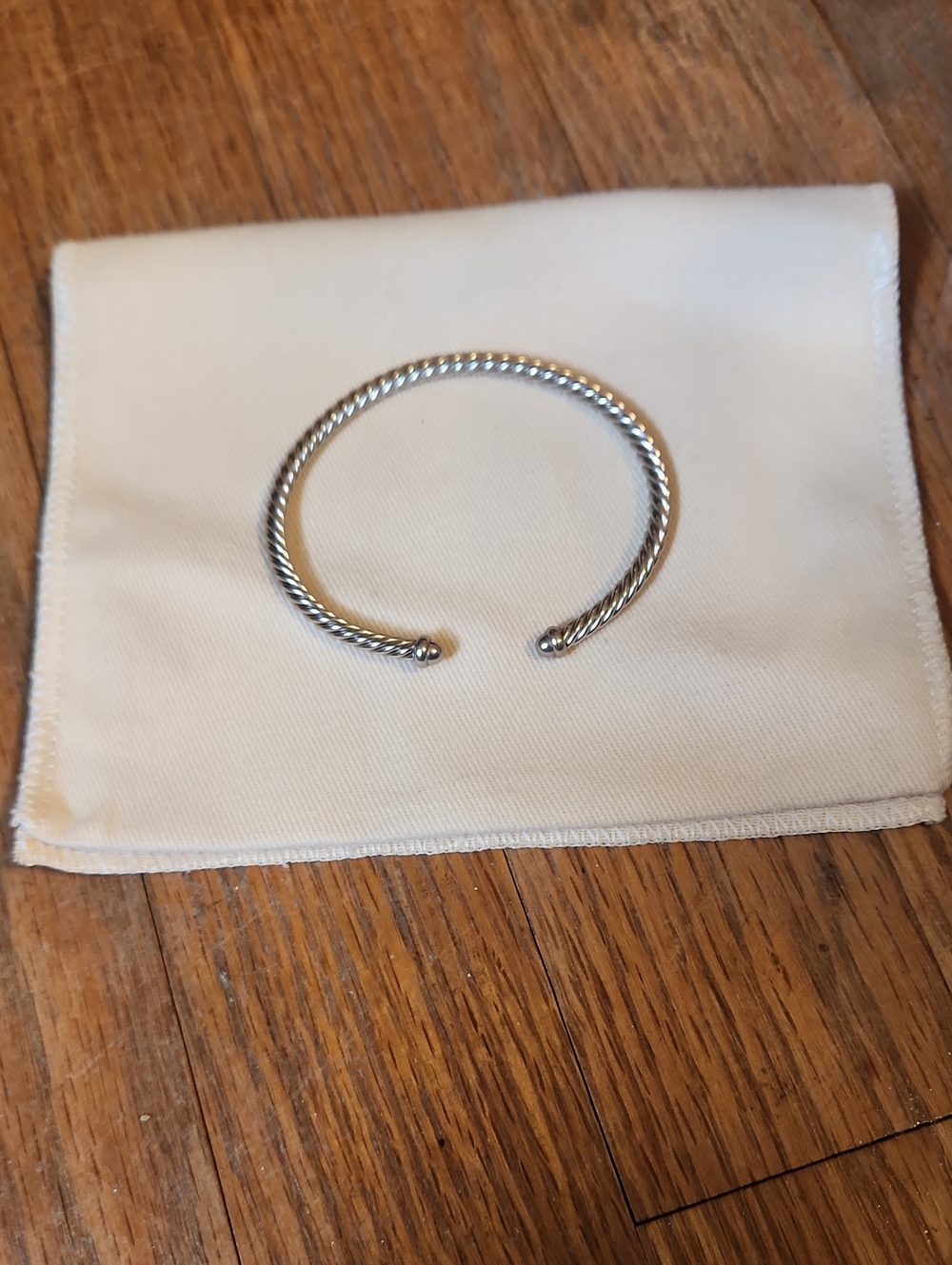 David Yurman Sterling Cable Cuff Bracelet - Silver